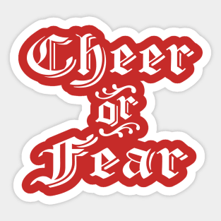 Cheer or Fear Belsnickel is Here Funny Christmas The Office Fan Dwight Sticker